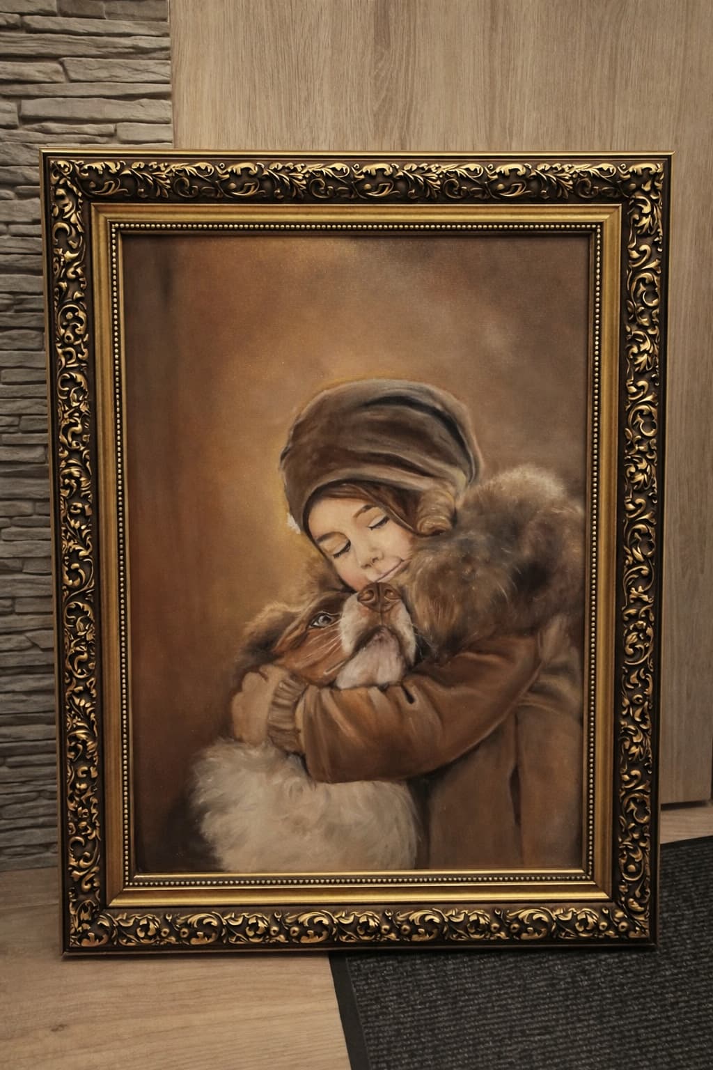 Wykończenie ręcznie malowanego portretu